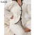 Ensemble de pyjamas d'hiver chauds pour femmes, vêtements de nuit moelleux en jacquard | 20,49 $ | OKKO MODE