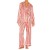 Pyjama de Noël à rayures rouges et vertes pour femmes, ensemble 2 pièces | 17,55 $ | OKKO MODE