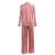 Pyjama de Noël à rayures rouges et vertes pour femmes, ensemble 2 pièces | 17,55 $ | OKKO MODE