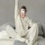 Pyjama à manches longues et col rond pour femmes, vêtements de nuit décontractés | 49,73 $ | OKKO MODE