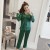 Ensemble de pyjamas en satin pour femmes, vêtements de nuit à col rabattu et détente douce | 3,31 $ | OKKO MODE