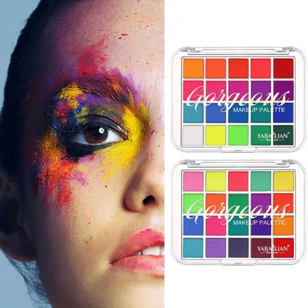 Palette de peinture pour le visage, 20 couleurs, graffiti facile à nettoyer|2,00 €|OKKO MODE