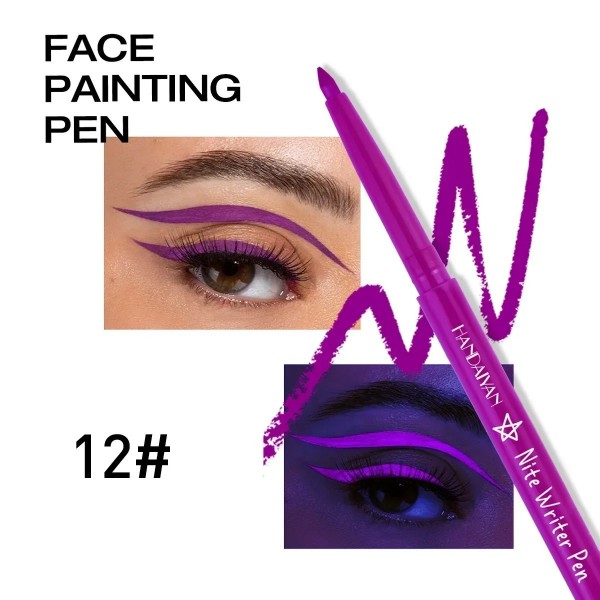 Eyeliner Gel Fluorescent pour le Visage et les Yeux, Coloré Waterproof Longue Durée|2,00 €|OKKO MODE