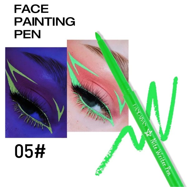 Eyeliner Gel Fluorescent pour le Visage et les Yeux, Coloré Waterproof Longue Durée|2,00 €|OKKO MODE