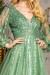 Vestido de Fiesta Verde con Lentejuelas para Mujer | 172,46 $ | OKKO MODE