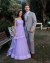 Jessica-Robe de soirée en tulle violet pour femme, élégante, en forme de A, sexy, sans bretelles, pour fête de mariage | 125,37 $ | OKKO MODE