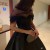 Indie Black Simple A-Line Prom Dress Women Satin Tulle Party Evening Gown Floor Length Saudi customized Formal Occasion Dresses | 140,43 $ | OKKO MODE