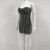 Robe de soirée noire avec pompon en perles pour femme, tenue de luxe, sexy, sans bretelles, en fibre, mini, élégante | 59,36 $ | OKKO MODE