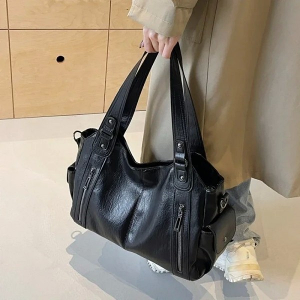 Sac à main souple en PU pour femmes, compartiment intérieur, sac initié, haute qualité fermeture|15,29 €|OKKO MODE