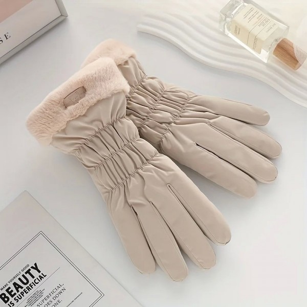 Gants Chauds Imperméables Doublure Peluche Femme|7,19 €|OKKO MODE