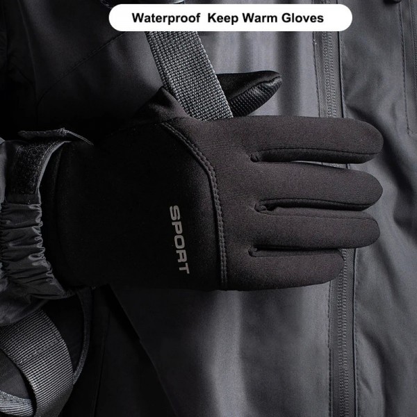 Gants de ski coordonnés écran tactile, coupe-vent imperméables - vert|4,97 €|OKKO MODE