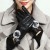 Gants imperméables noirs en faux cuir PU pour femmes | 4,87 $ | OKKO MODE