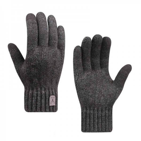 Gants tricotés en laine polaire pour hommes, écran tactile - Chaud hiver|3,59 €|OKKO MODE