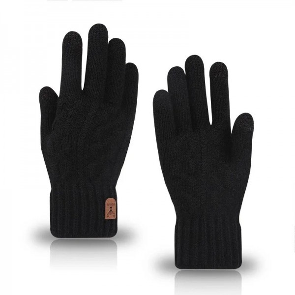 Gants tricotés en laine polaire pour hommes, écran tactile - Chaud hiver|3,59 €|OKKO MODE