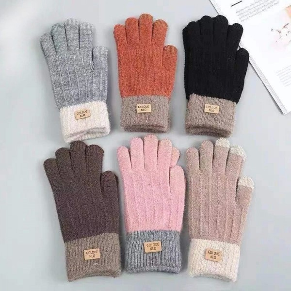 Gants chauds en peluche pour hommes et femmes, écran tactile