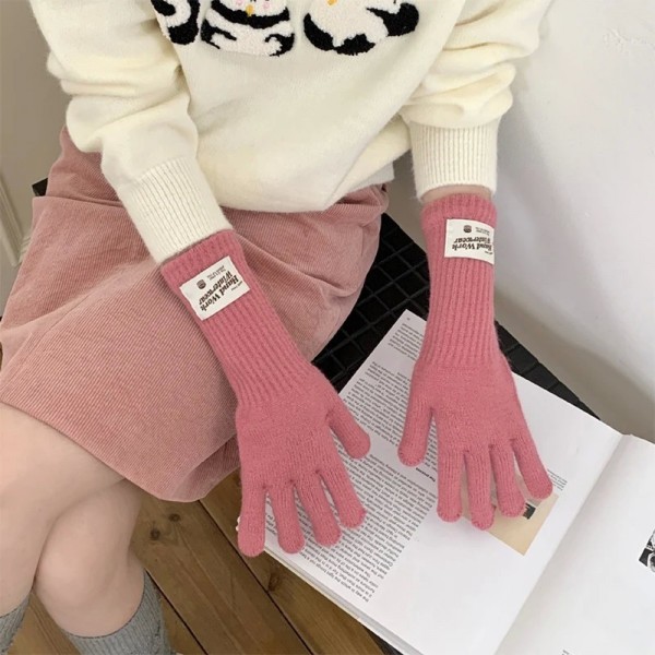 Gants chauds à la mode pour femmes, mitaines épaisses avec écran tactile|5,39 €|OKKO MODE