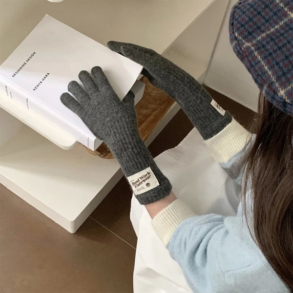 Gants chauds à la mode pour femmes, mitaines épaisses avec écran tactile|5,39 €|OKKO MODE