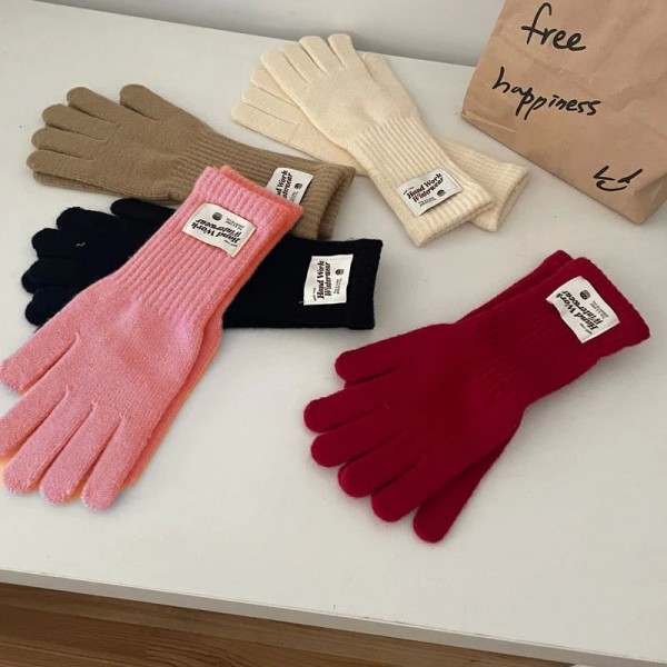 Gants chauds à la mode pour femmes, mitaines épaisses avec écran tactile|5,39 €|OKKO MODE