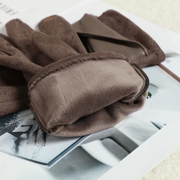 Gants chauds velours femmes, nœud élégant écran tactile|5,39 €|OKKO MODE