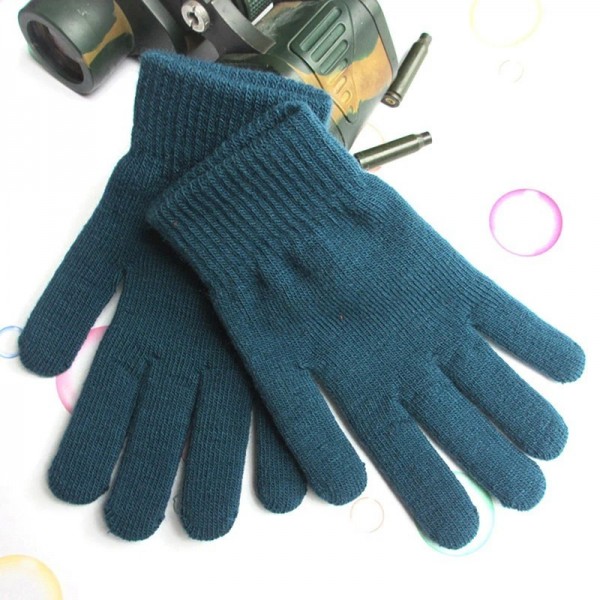 Gants en cachemire doublés épais pour femme - Mitaines chaudes à doigts complets|1,79 €|OKKO MODE