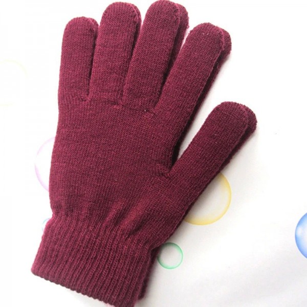 Gants en cachemire doublés épais pour femme - Mitaines chaudes à doigts complets|1,79 €|OKKO MODE