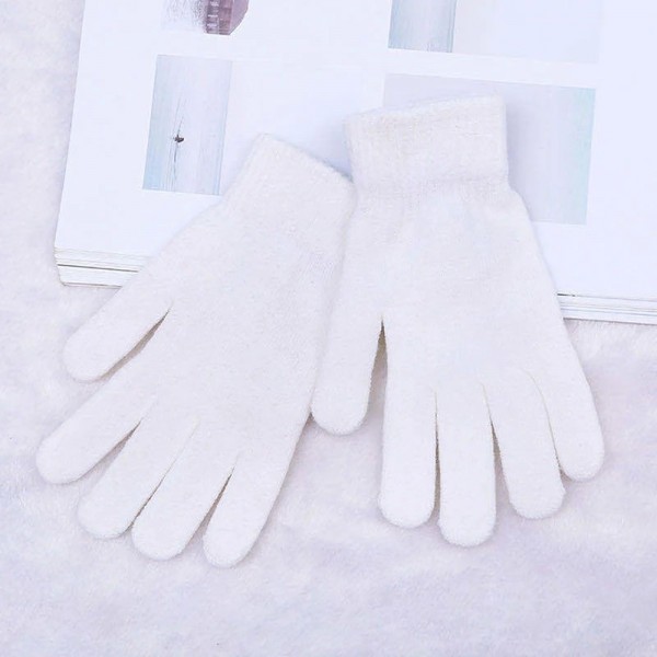 Gants en cachemire doublés épais pour femme - Mitaines chaudes à doigts complets|1,79 €|OKKO MODE