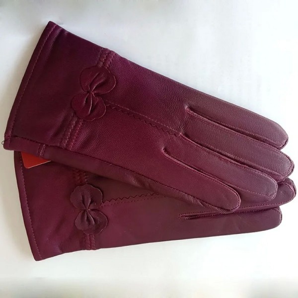 Gants chauds d'hiver en cuir véritable pour femmes|12,59 €|OKKO MODE