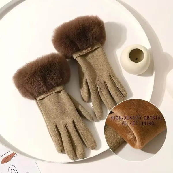 Gants en daim épais pour femmes, écran tactile et chauds|6,29 €|OKKO MODE