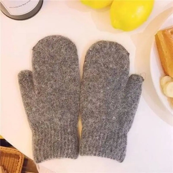 Mitaines souples en cachemire pour femme, gants fausse fourrure lapin|4,49 €|OKKO MODE