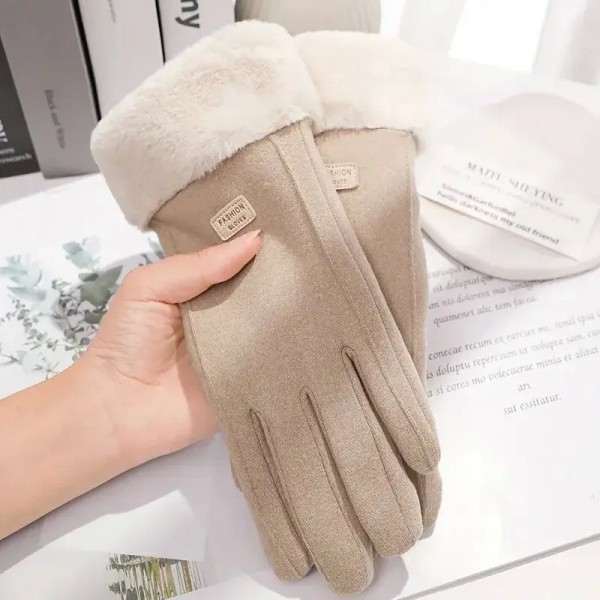 Gants de conduite à écran tactile pour femmes, mitaines daim hiver|5,39 €|OKKO MODE