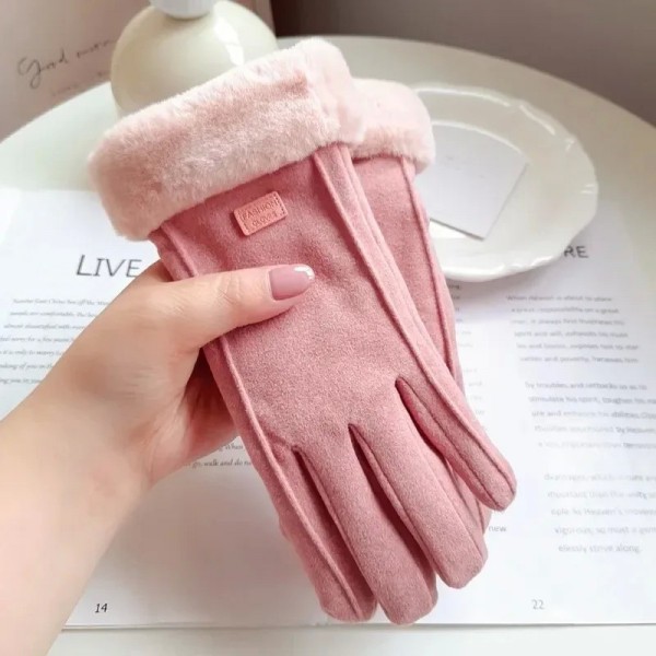 Gants de conduite à écran tactile pour femmes, mitaines daim hiver|5,39 €|OKKO MODE