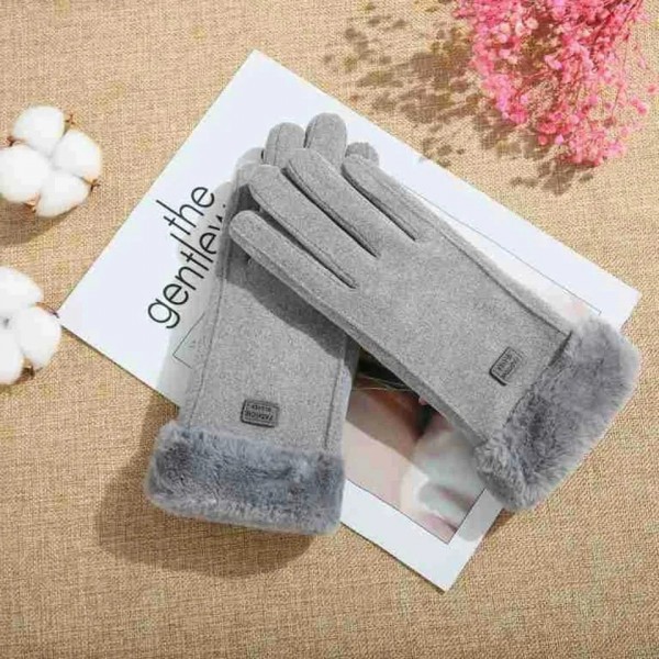 Gants chauds en fourrure pour femmes, mitaines à doigts complets|5,39 €|OKKO MODE