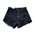 Short en jean taille haute pour femme, mode vintage décontracté amincissant jambes larges carillons été nouveauté | 2,11 $ | OKKO MODE