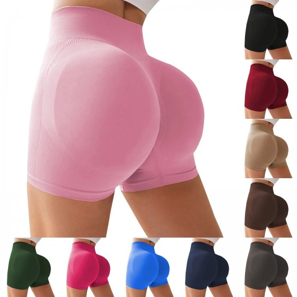 Short de sport taille haute pour femme, lifting de la hanche, yoga serré et élégant|8,99 €|OKKO MODE