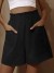 Pantalón corto mujer talla grande estilo casual piernas anchas cintura alta | 2,17 $ | OKKO MODE