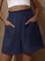 Pantalón corto mujer talla grande estilo casual piernas anchas cintura alta | 2,17 $ | OKKO MODE