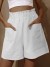 Pantalón corto mujer talla grande estilo casual piernas anchas cintura alta | 2,17 $ | OKKO MODE