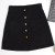 Falda vaquera clásica con bolsillos y botones metálicos para mujer, verano. | 15,08 $ | OKKO MODE