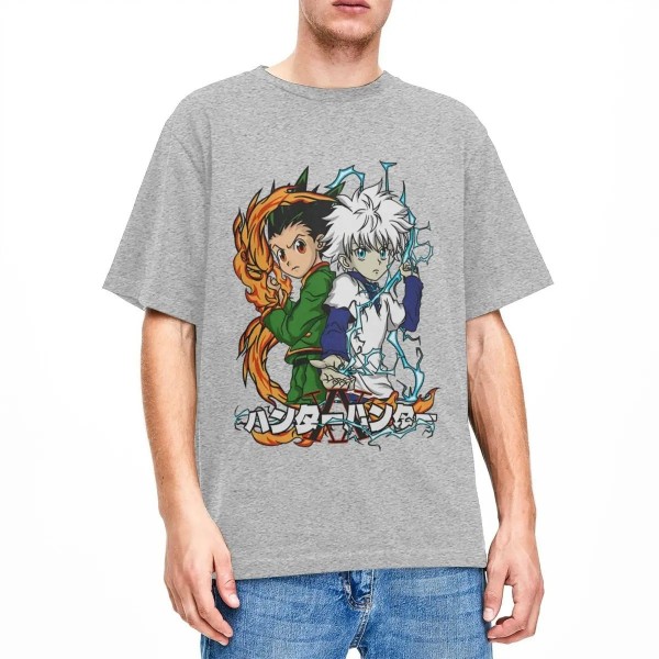 T-Shirt à Manches Courtes et Col Rond Dessin Animé Hunter X Hunter 4XL-6XL|17,09 €|OKKO MODE