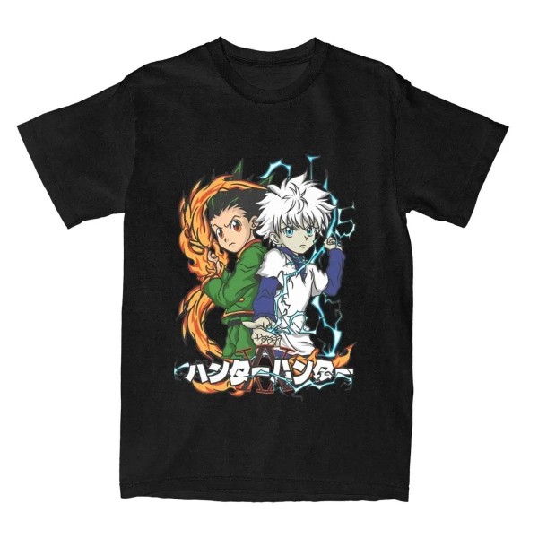 T-Shirt à Manches Courtes et Col Rond Dessin Animé Hunter X Hunter 4XL-6XL|17,09 €|OKKO MODE