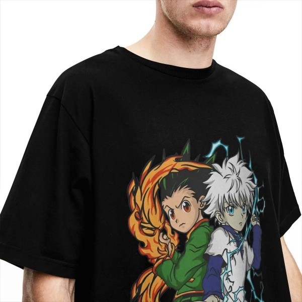 T-Shirt à Manches Courtes et Col Rond Dessin Animé Hunter X Hunter 4XL-6XL|17,09 €|OKKO MODE