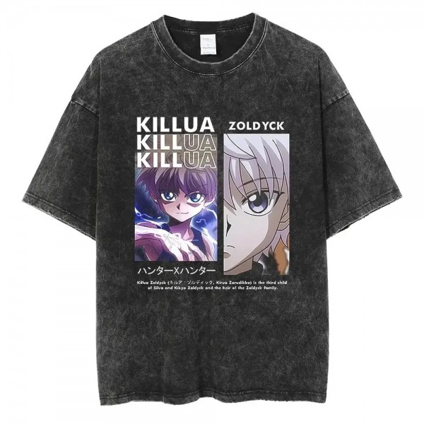 T-shirt japonais vintage unisexe streetwear manga Harajuku chasseur X chasseur|23,39 €|OKKO MODE