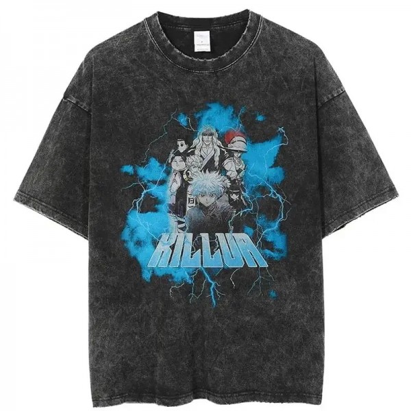 T-shirt japonais vintage unisexe streetwear manga Harajuku chasseur X chasseur|23,39 €|OKKO MODE