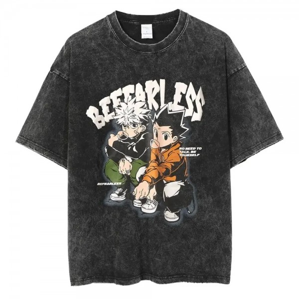 T-shirt japonais vintage unisexe streetwear manga Harajuku chasseur X chasseur|23,39 €|OKKO MODE