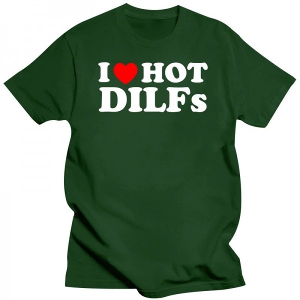 T-shirt à manches courtes I Love DILFs, Dad Hunter Sugar Assessors|14,39 €|OKKO MODE