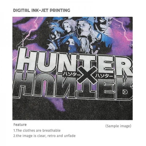 T-shirt délavé pour homme, streetwear rétro, anime Hunter x Hunter|31,49 €|OKKO MODE