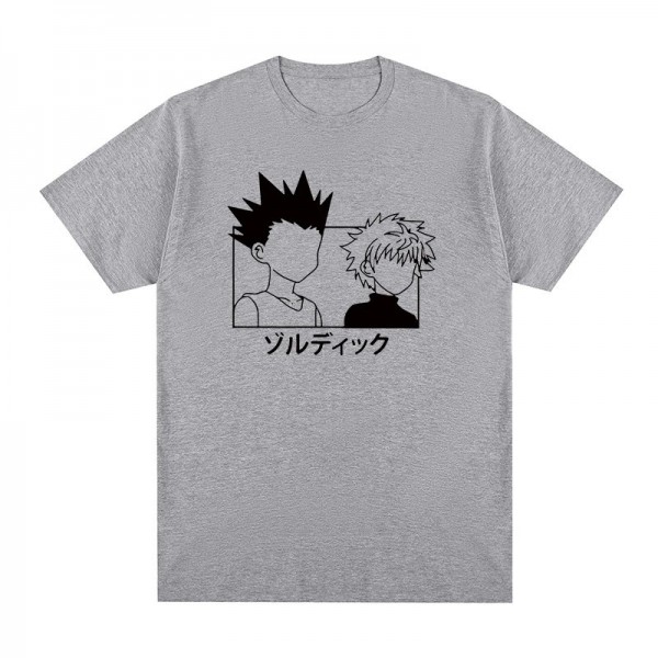 T-shirt Hunter X Hunter Killua Zoldyck pour hommes et femmes, T-shirt en coton, T-shirt de la volatilité, Anime, SAFEye, Nouveau