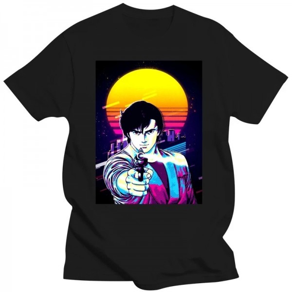 City Hunter-T-shirt en pur coton pour homme, Kaori, Makimura, Hideyuki, Manga, Ryo, Saeba, T-shirt créatif, Vêtements cadeaux, Y