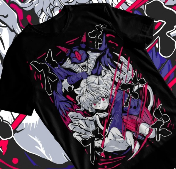 T-shirt Neferpitou Hunter X Hunter Manga Strip HXH, Anime doux
