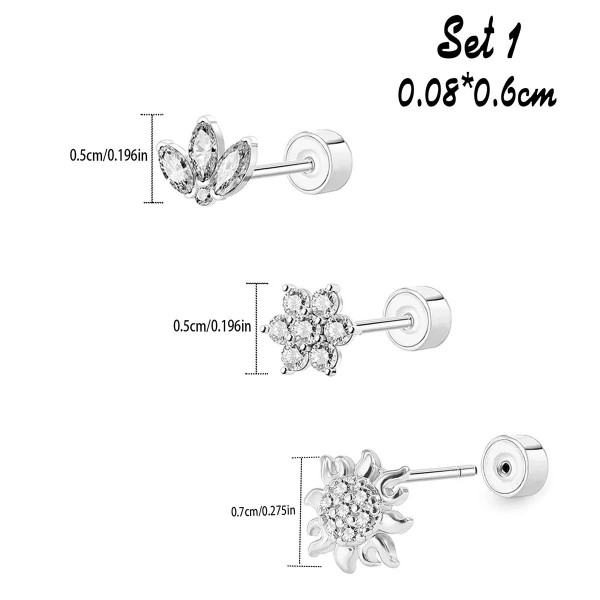 Boucles d'oreilles en acier plaqué or 18 carats, spirale générateur d'anaphylAct - Ensemble de 3|3,59 €|OKKO MODE